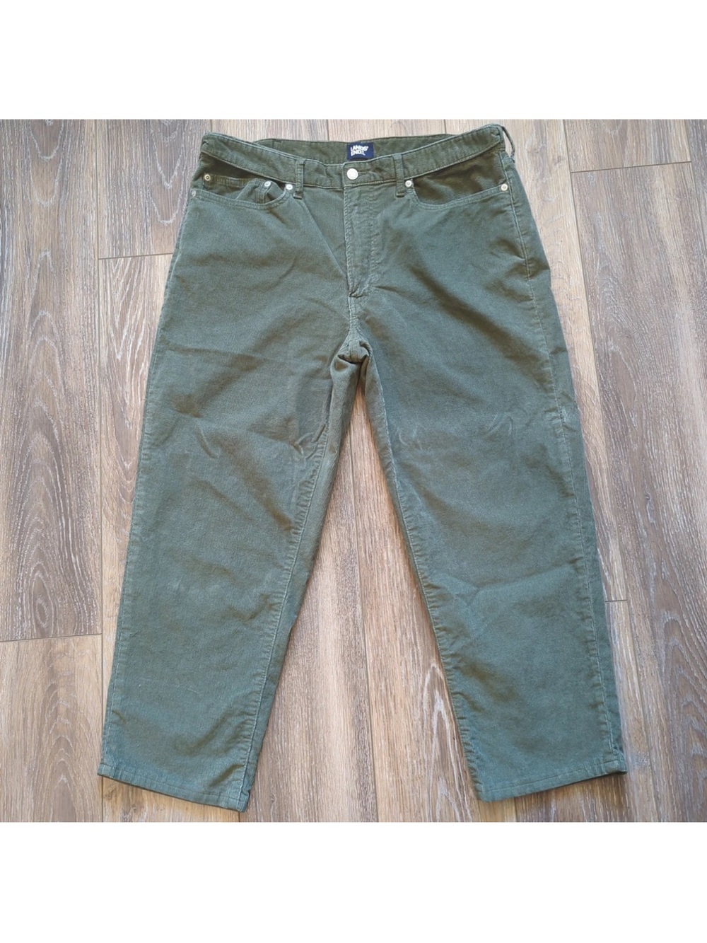 Lands End Olive Corduroy Pants Traditional Fit 99% Cotton Mens SZ 38 Preppy